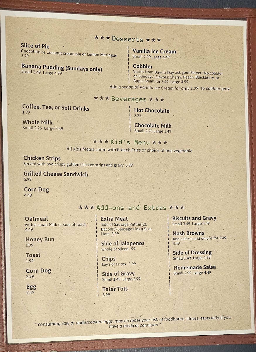 The Beef House American Food Menu - Image 2