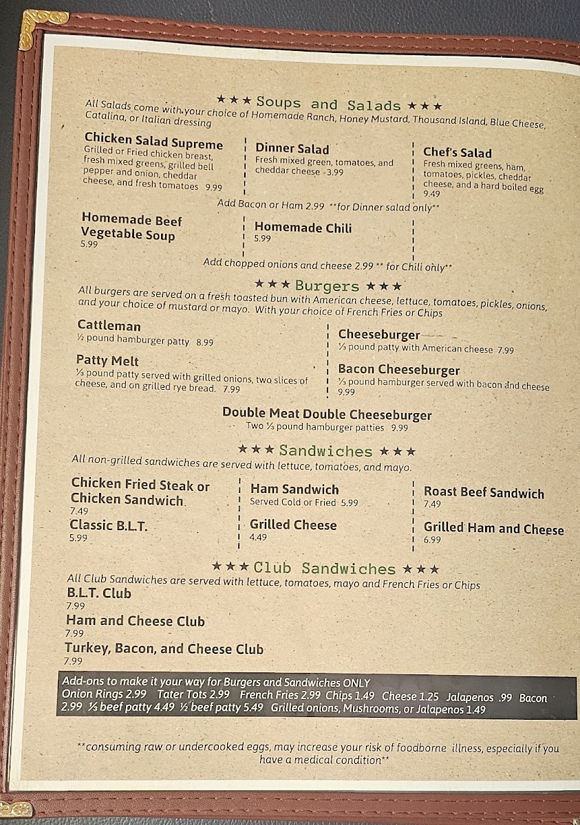 The Beef House American Food Menu - Image 4